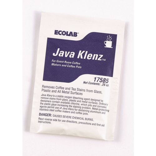 Ecolab® Java Klenz Oxygenated Cleaner for Coffeemakers & Pots, 0.25oz, #6117585